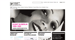 Desktop Screenshot of berlinischegalerie.de